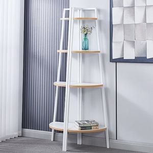 코너 4단선반 장식장 화이트 거실 진열대