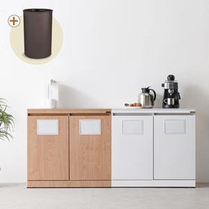클린 푸쉬형 정수기 받침대 재활용 분리수거함 수납장(휴지통증정) 2P/3colors