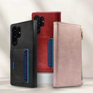 갤럭시 S9 가더 파치오 지퍼형 가죽 다이어리 휴대폰 케이스