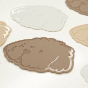 2+2 국내생산 강아지 실리콘 인덕션 보호매트 냄비받침 3color
