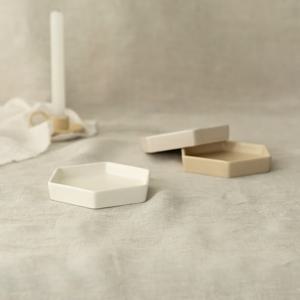 NEW 마리벨 육각접시 소 12.5cm (3color) 4P