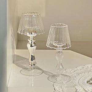 램프쉐이드 글라스 캔들 홀더 2type - 티라이트, 미니양초