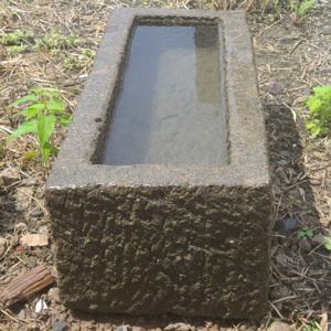 직사각 돌확(60cm)수반 수경재배 구시 돌구유 물확 돌수반