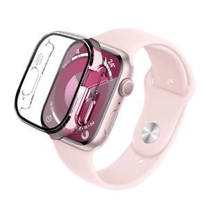 애플워치9 액정보호 풀커버 하드 투명 슬림 하이쉘 글라스 케이스