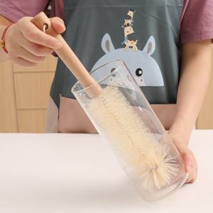 부드러운 우드 텀블러 브러쉬 1P 일자형 컵솔 병솔 젖병솔 세척솔