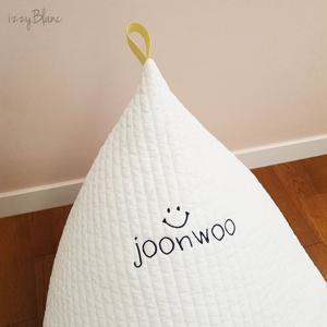 100수 퀼트 자수 빈백
