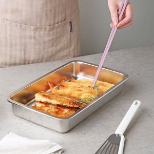 스텐 전자레인지 밀폐 수납 조리 튀김 바트 직사각 2500ml