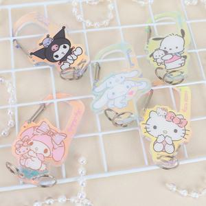 홀로그램 카라비너 키링 이중 오링 키홀더 열쇠고리 가방 파우치 다용도 포인트 꾸미기