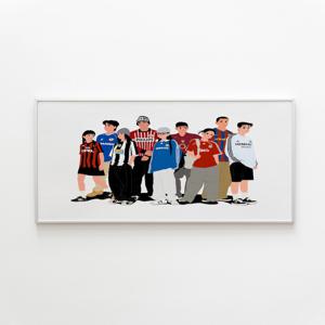 football fans / 일러스트 포스터 / 인테리어 포스터 / 축구포스터