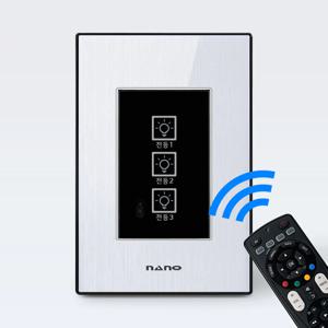 나노 아트2 터치 리모컨스위치 3구 누워서불끄기 스마트 (4color)