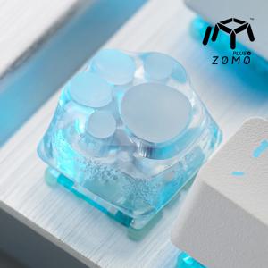 눈꽃 고양이 발 포인트 키캡 커스텀 기계식 키보드 키캡