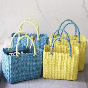 물놀이 목욕 컬러 빨대가방 비치백 바구니 2p set