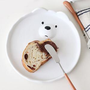 귀여운 북극곰 도자기 브런치 접시(20.5cm)