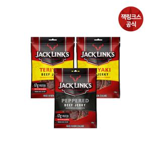 잭링크스 데리야끼 져키 100g*2팩 + 페퍼드 져키 100g*1팩_ 1세트