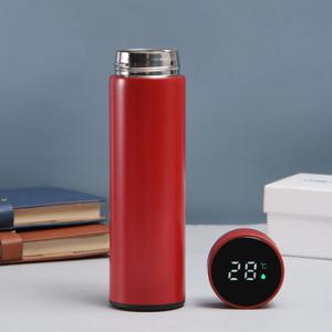 보온 보냉 스마트 LED 온도표시 텀블러 아기 분유 보온병 물병 500ml 레드 K029