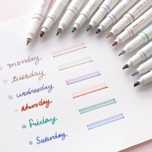 더블라인 데코펜 2colors (다꾸펜 형광펜)