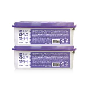 1+1 와이드 탈취제 300g x 2개입 냉장고 김치냄새 새집증후군 집안 옷장 냄세제거