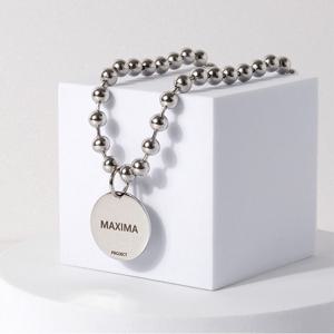 MX PET 빅사이즈 써지컬스틸 볼체인 목걸이 인식표 348X 초대형 강아지 반려견 이름