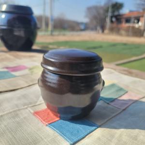 미니항아리 소금 단지 양념통 반찬 풍수 현관 인테리어 소품 뚜껑 옹기