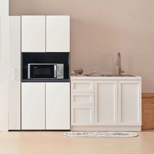 시그니처 아모르 파스텔 냉장고 팬트리장 600 광파 렌지대 / 모듈형 싱크대 렌지장