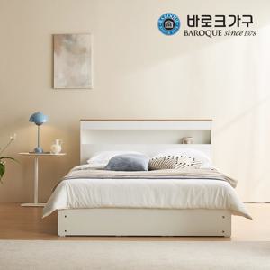 하우스 LED 4단 빅수납 침대 프레임 Q_본넬매트