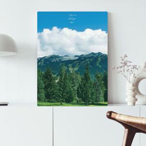 접이식 밥상 액자테이블 구름 산 나무 3size