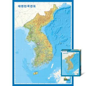 교육용 한반도 대한민국 지도 500피스 직소퍼즐 액자선택 PG600