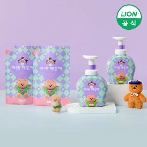 아이깨끗해 어프어프 핸드워시 용기 490ml 1개+리필 450ml 4개