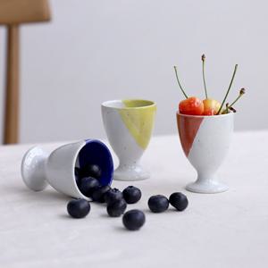 라일리 국산 도자기 고블렛 소주잔, 계란받침대, 에그홀더 35ml 4color