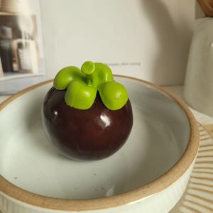 열대과일 망고스틴 과일모형 모형과일 촬영소품 오브제-1p