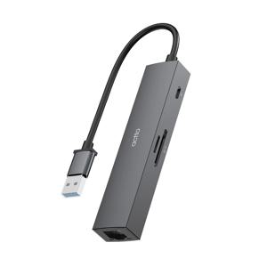 5in1 유선랜 SD TF 카드리더기 멀티 허브 CRH-28