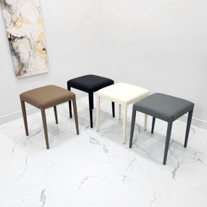 공간활용 사각 380 스툴 체어 식탁 보조 화장대 메이크업 간이 의자 HSC542