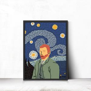 고흐 감성액자 일러스트 인테리어액자 거실그림 신발장그림 가리개 대형 캔버스그림