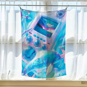 Marine Mirage  프루티거 에어로 새틴 패브릭포스터 쉬폰 가리개커튼 인테리어소품