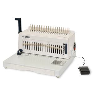 현대오피스 전동 플라스틱링 제본기 28매 천공핀수,마진조절 CS-2500E