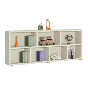 IS202 워시 와이드 2단 거실 책장 서재 오픈 낮은 수납장 사무실 아이방 인테리어 만화