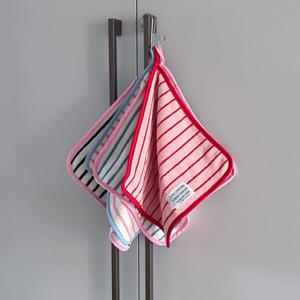 테리 줄무늬 주방 욕실 핸드 고리 타월 수건 5color