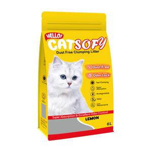 천연고양이 소피 모래 레몬향 6L 8개입 1box