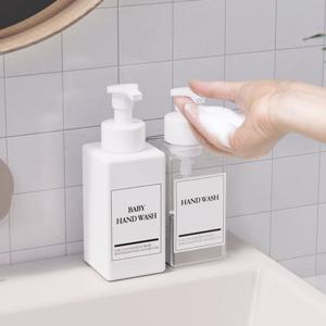 국산 거품용 핸드워시디스펜서 세제통 주방세제 디스펜서 리필용기 250/500ml 라벨포함