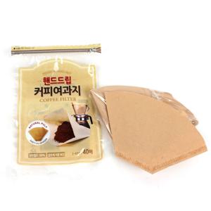 커피필터 40매 여과지 커피드리퍼 원두종이필터 드립