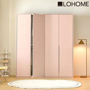 앤유임팩트 하프 1900 일체형 손잡이 여닫이 수납 옷장 (고급댐핑경첩도어)