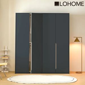 앤유임팩트 하프 2000 일체형 손잡이 여닫이 수납 옷장 (고급댐핑경첩도어)