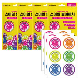 국내제조 스마일 썸머패치 60매입 4개 여름철 벌레 모기퇴치 야외활동 부착 편리 대용량
