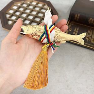 무사고 차량용 액막이 황금 명태 장식품 고사용품 액운부적 집들이선물 개업선물 오픈선물