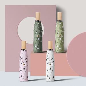 도트 3단 우산 자외선차단 암막 양산 초경량 우양산 양우산