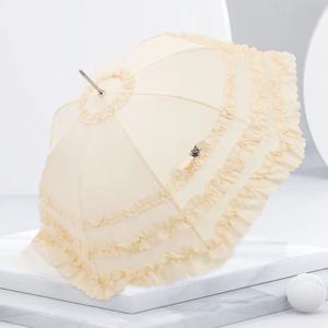 웨딩 3단 레이스 탑 우산 유럽풍 빈티지소품 레이스 소품 양산