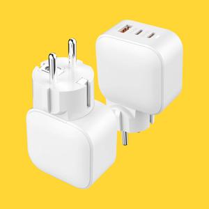 65W 3포트 PPS 초고속 PD 충전기 C 타입 퀄컴3.0 USB-A 핸드폰 노트북