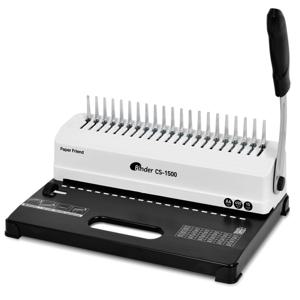 현대오피스 플라스틱링 제본기 CS-1500+링 100개+제본표지 100개증정 천공마진조절