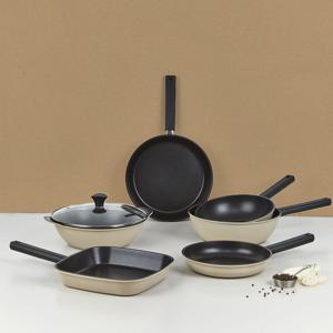 국산 샌드 프라이팬/궁중팬/사각팬 6종 풀세트+유리뚜껑(총7종)