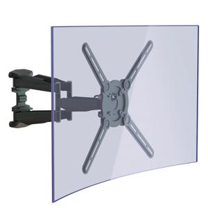 HWA800C 커브드TV호환 암브라켓 벽걸이 브라켓 티비 거치대 듀얼암 삼성 LG 호환